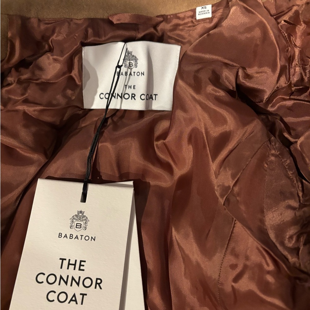 NWT Aritzia Babaton The Connor Coat Short/Mid Camel XS - Picture 4 of 8